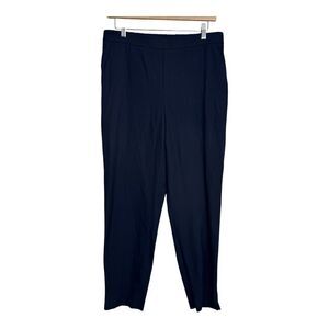 Banana Republic‎ hayden  dress pull on pants navy blue rayon blend size 10